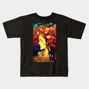 Goddess of Autumn Kids T-Shirt